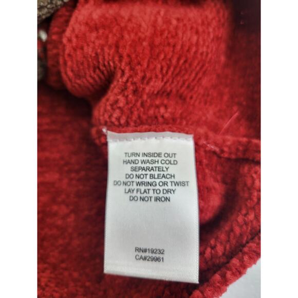 Vtg Alfred Dunner Sweater Burgundy Orange Chenille Mock Neck Women's Size 1X - Picture 8 of 8